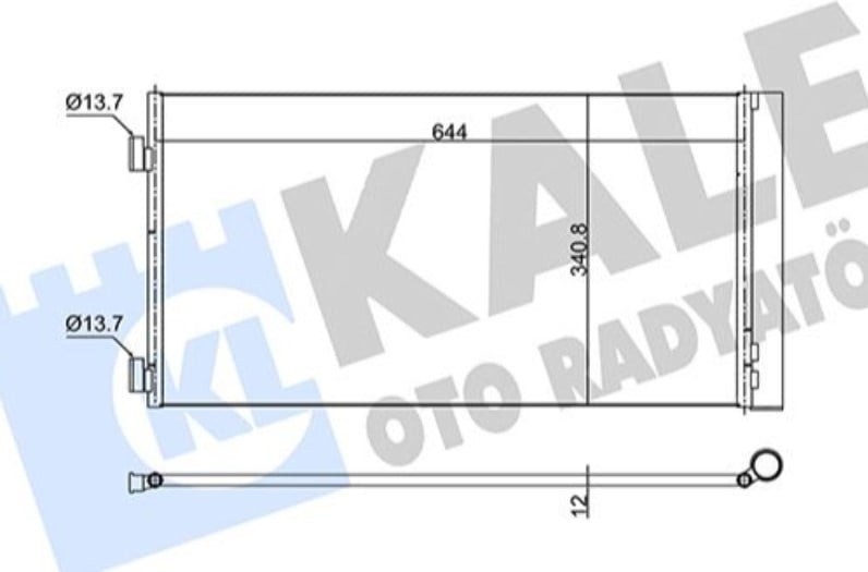 KALE353170-Klima Radyatörü (Kondenser)
