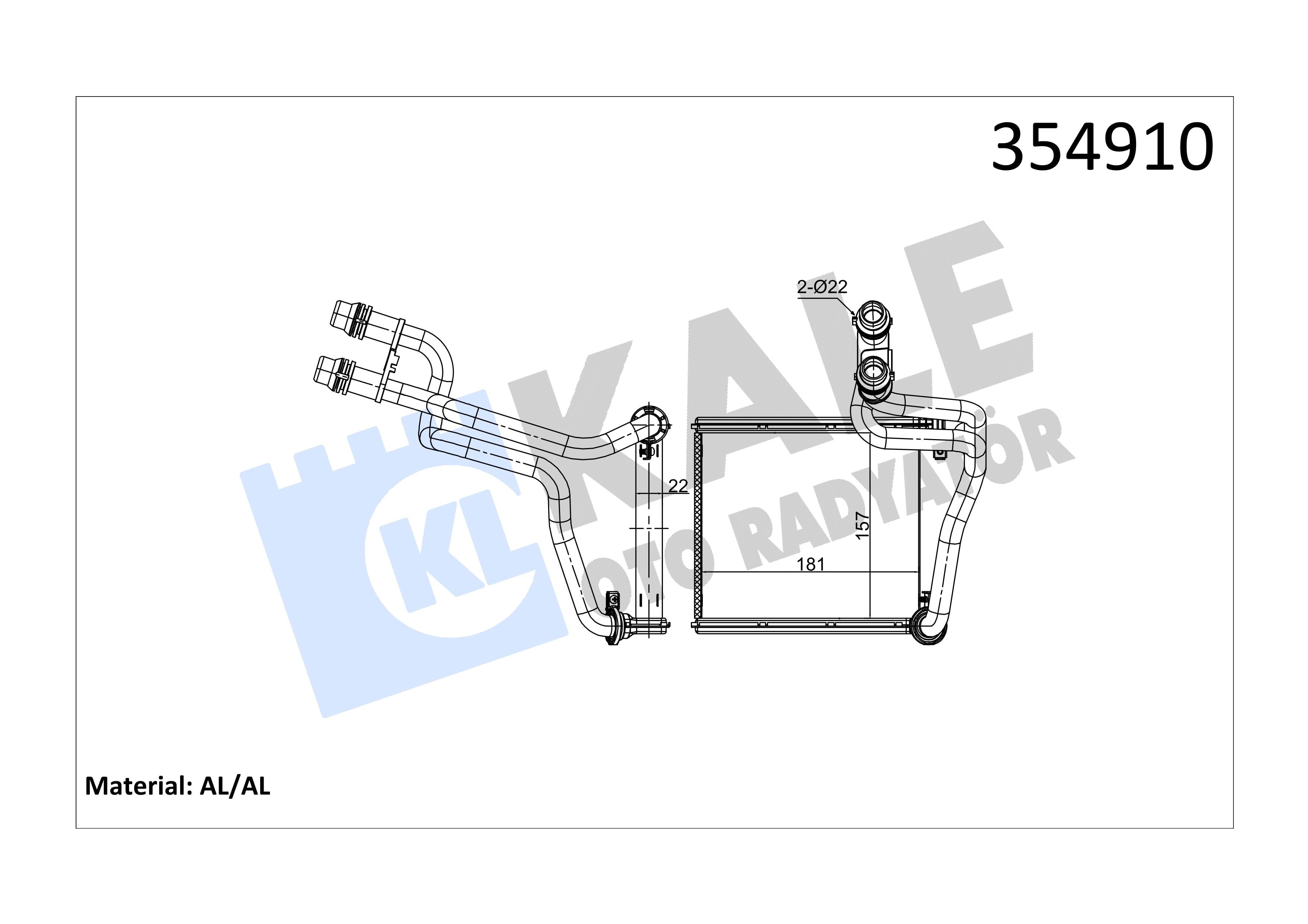 KALE354910-Kalorifer Radyatörü