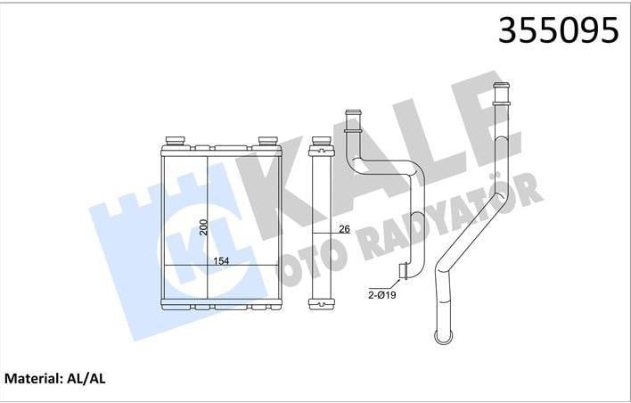 KALE355095-Kalorifer Radyatörü