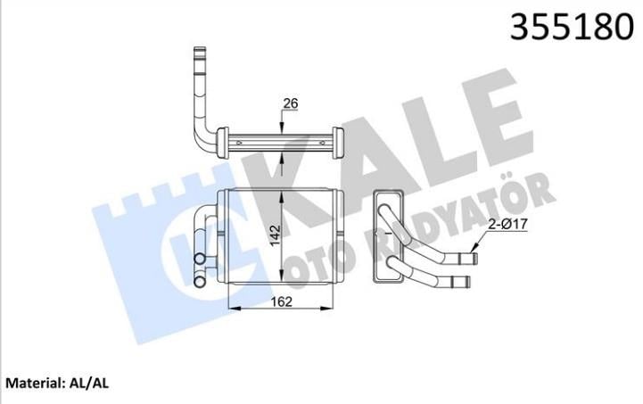 KALE355180-Kalorifer Radyatörü