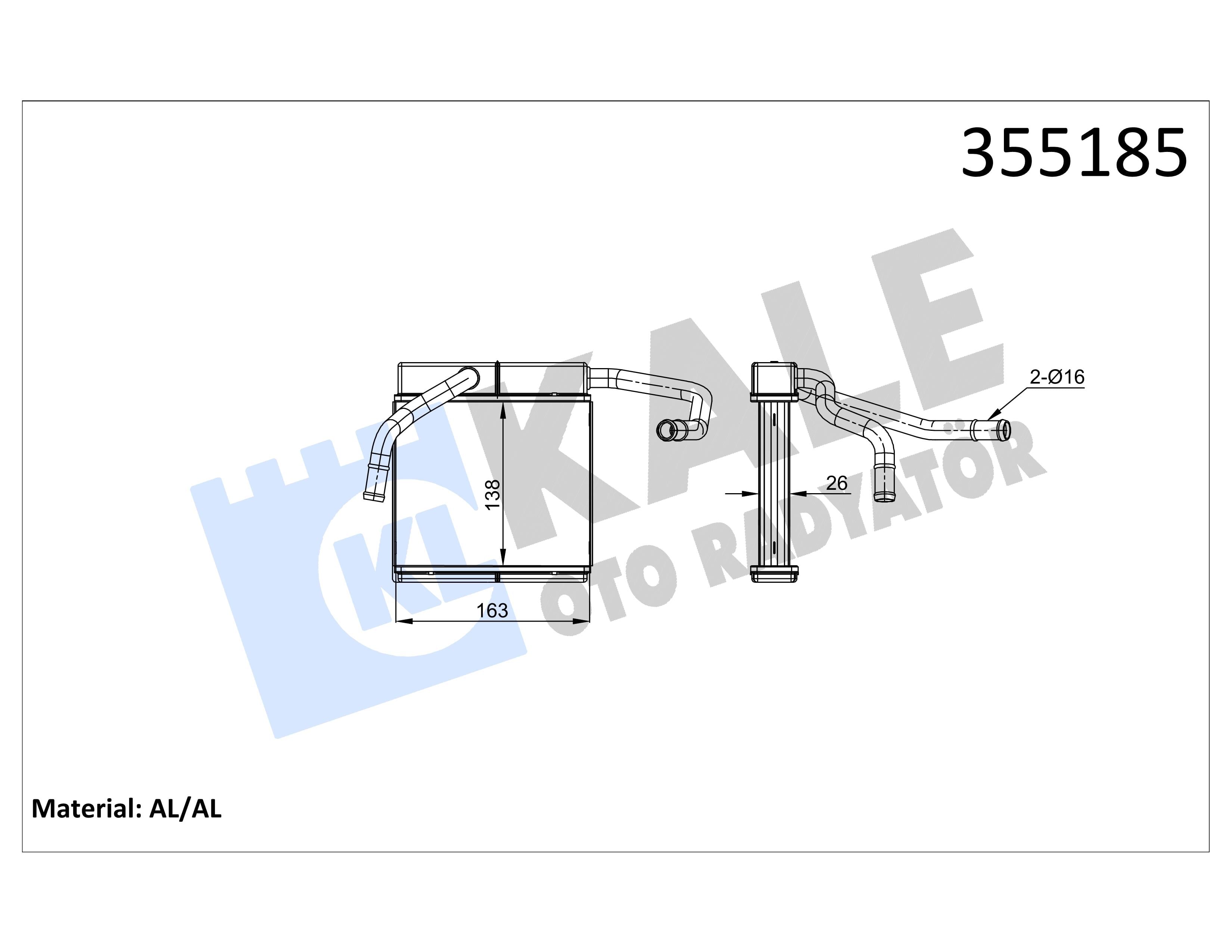 KALE355185-Kalorifer Radyatörü