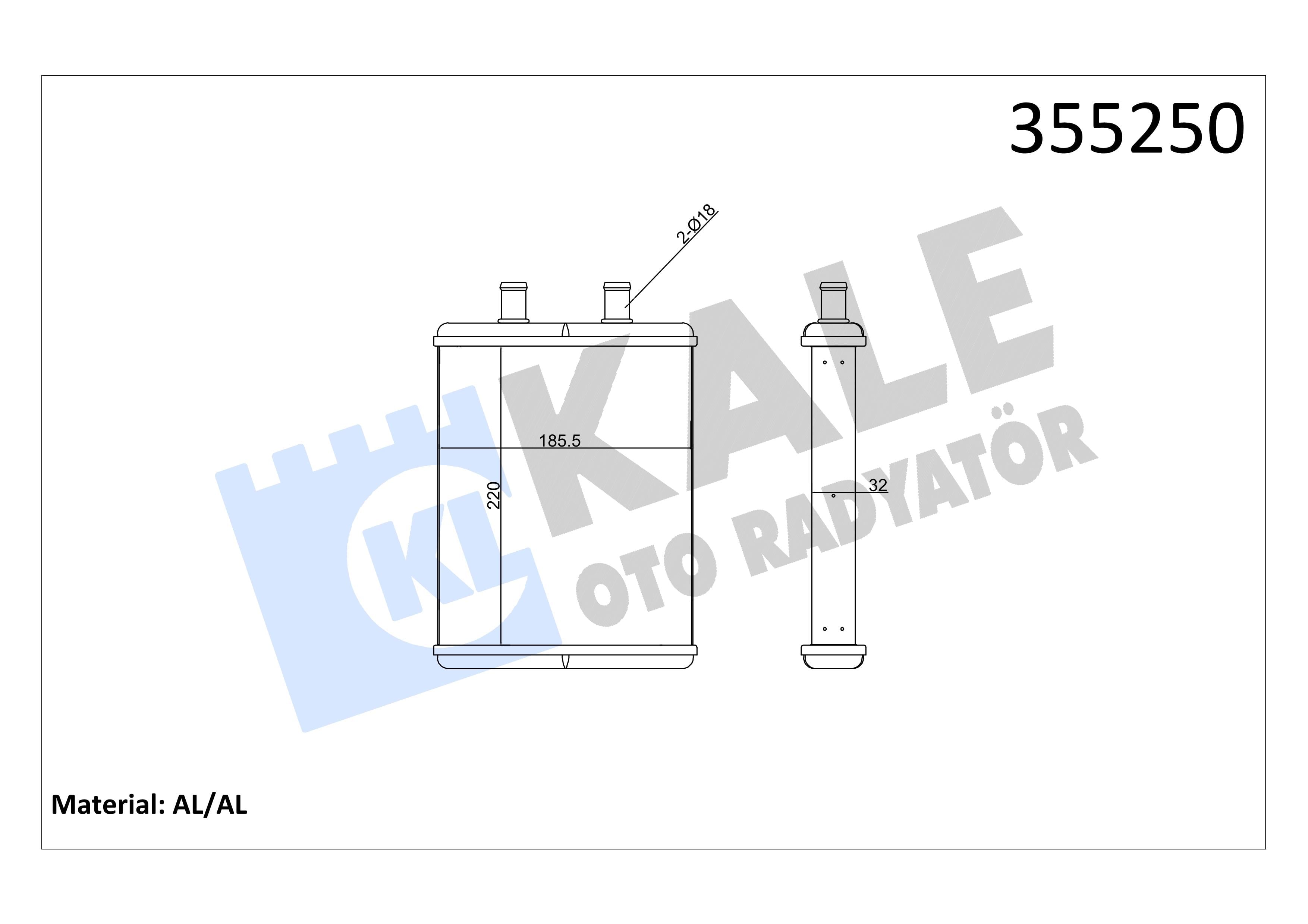 KALE355250-Kalorifer Radyatörü