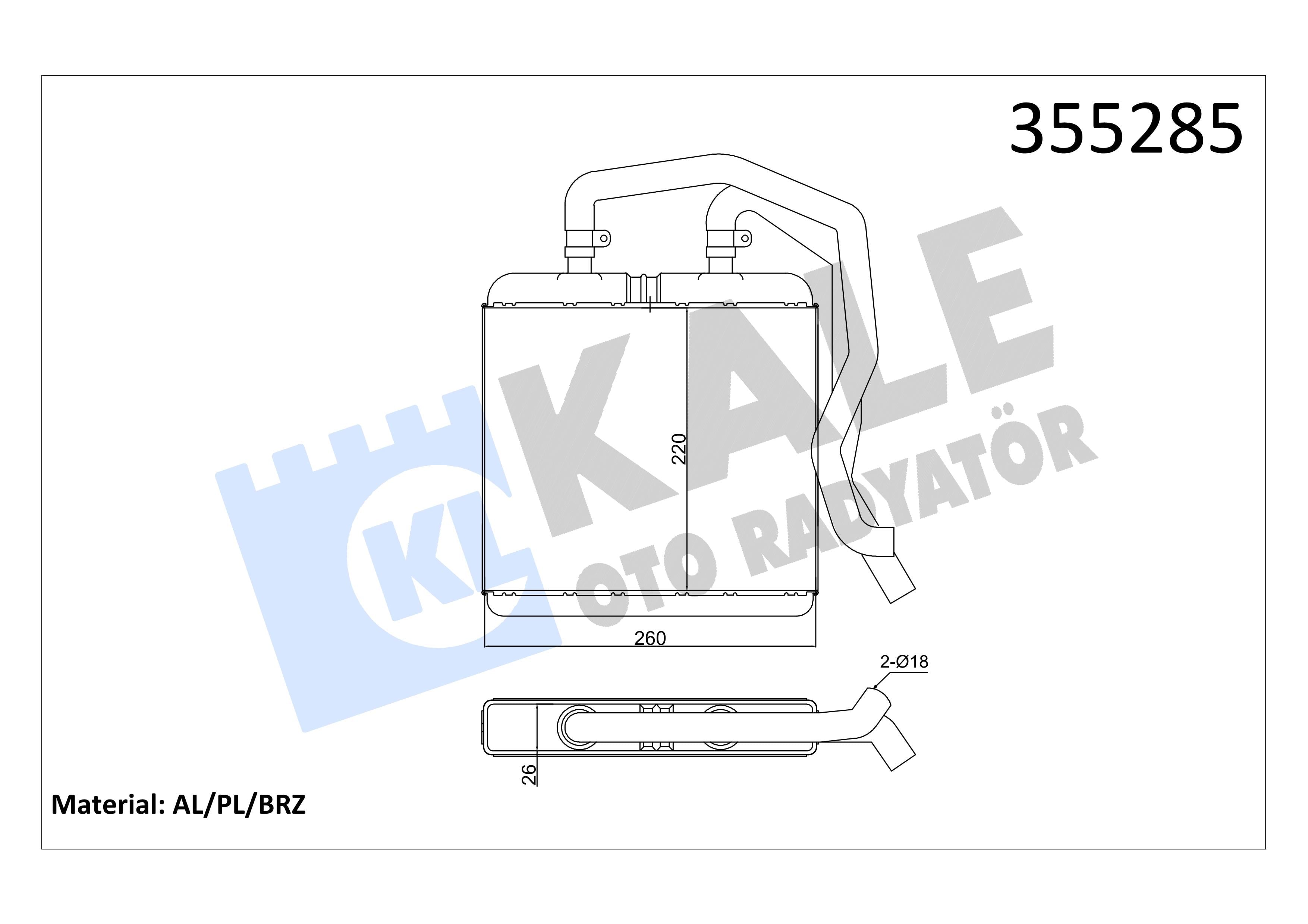 KALE355285-Kalorifer Radyatörü
