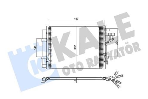 KALE357385-Klima Radyatörü (Kondansatör)