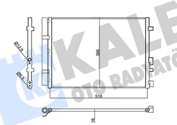 KALE357845-Klima Radyatörü (Kondansatör)