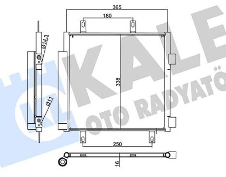 KALE357850-Klima Radyatörü (Kondansatör)