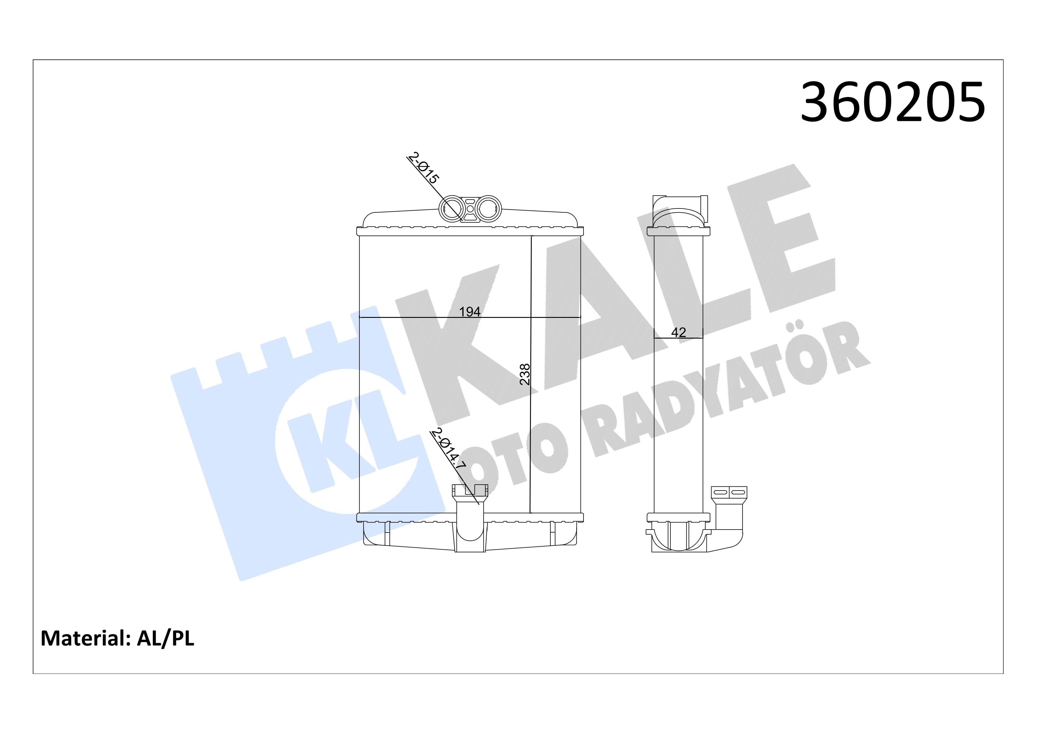 KALE360205-Kalorifer Radyatörü