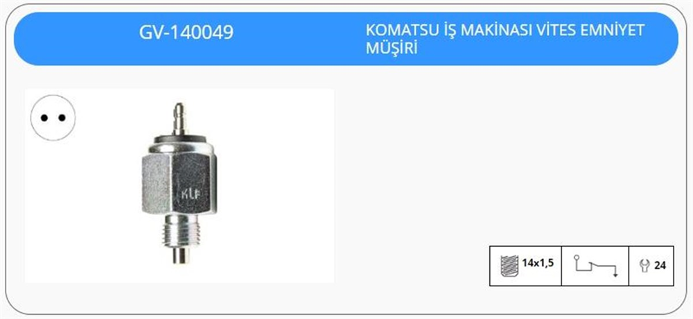 KLFGV140049-Geri Vites Müşürü