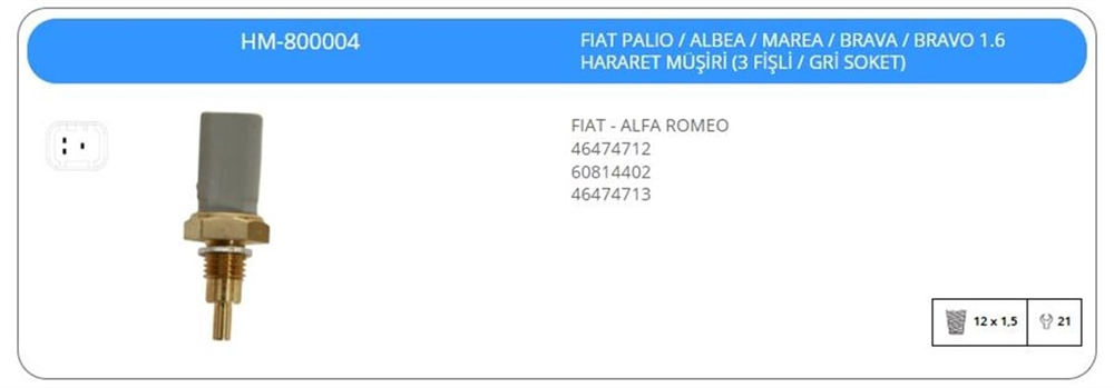 KLFHM800004-Hararet Müşürü