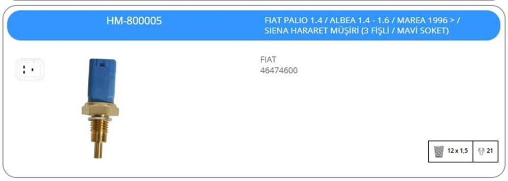 KLFHM800005-Hararet Müşürü