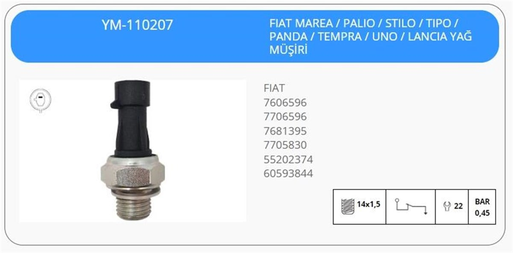 KLFYM110207-Yağ Müşürü