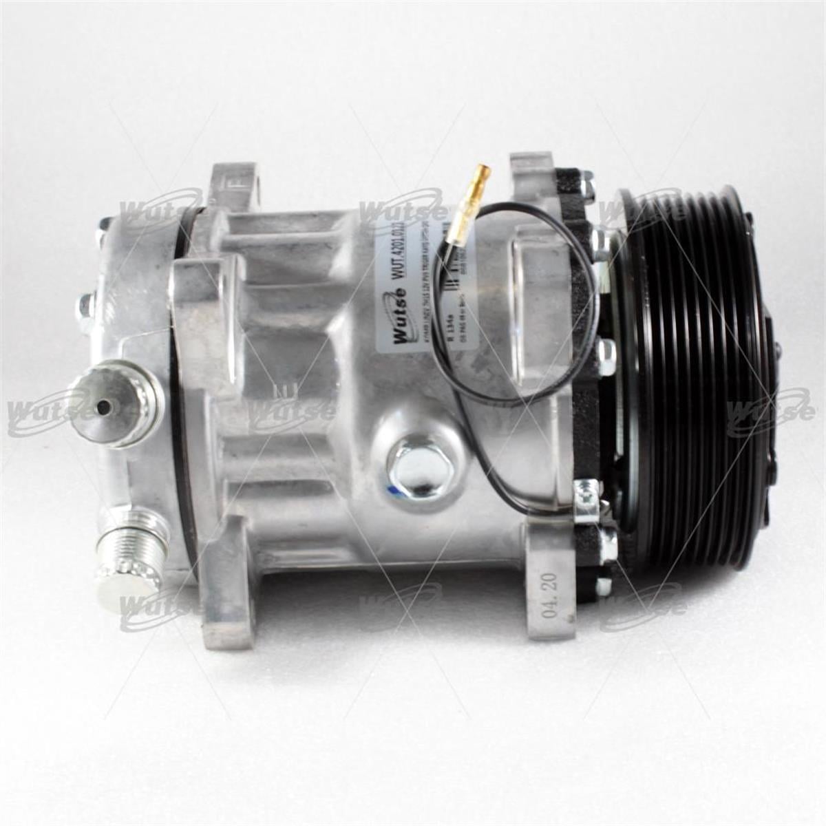 Klima Kompresör 12V 8Pk 120Mm 7H15 Üstten Çıkış İnce Kalın 42010122 Sanden8230 Sd8230 | Wutse 42010122