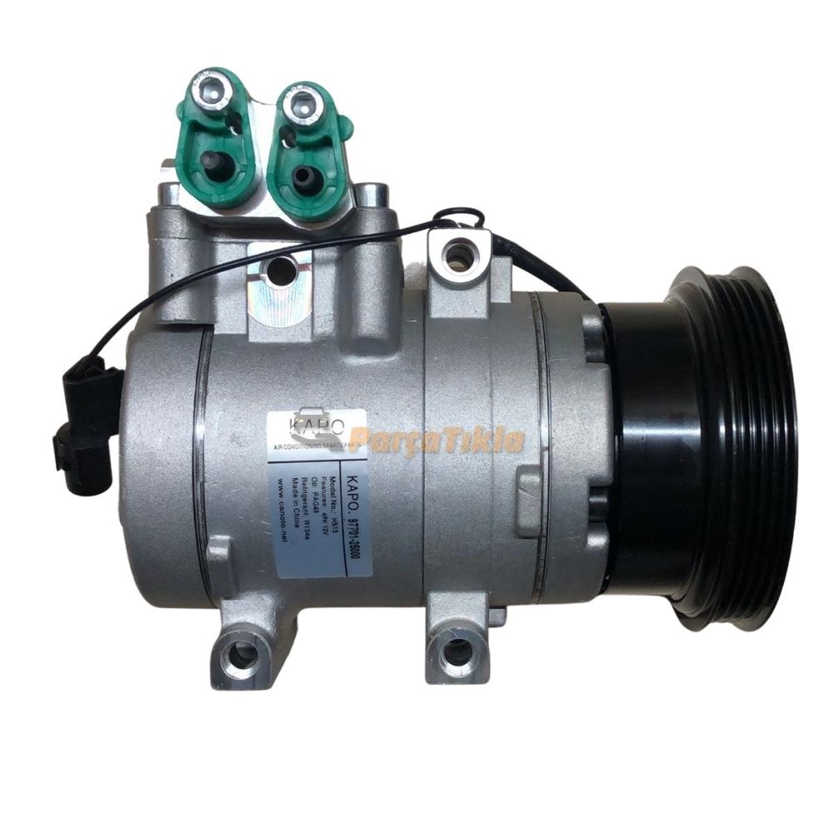 Klima Kompresörü 12V Hyundai Accent 00 Kapo9770125000 Tsp0159445 Kasnak Çapı:110 Mm