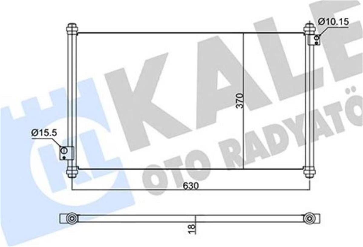Klima Radyatörü Honda Accord 98 04 | Kale 350595