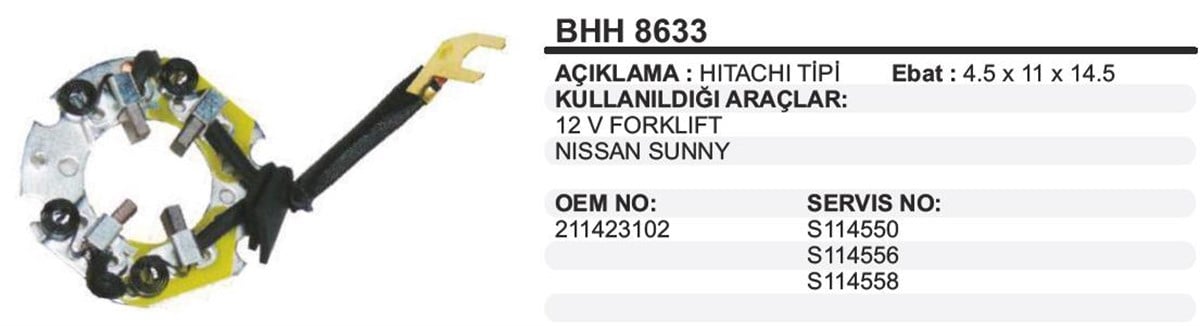 Kömür Yuvası Hitachi Tip Forklift          Bhh8633
