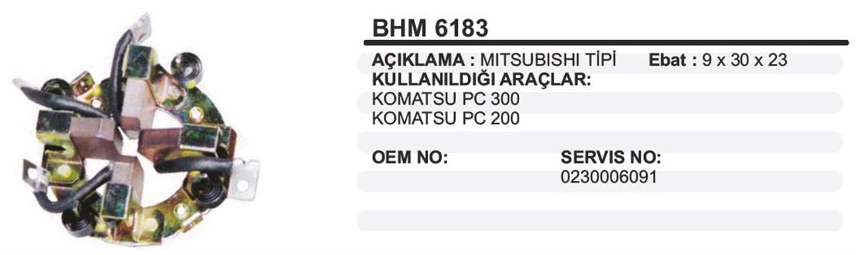 Kömür Yuvası Pc200 400                     Bhm6183