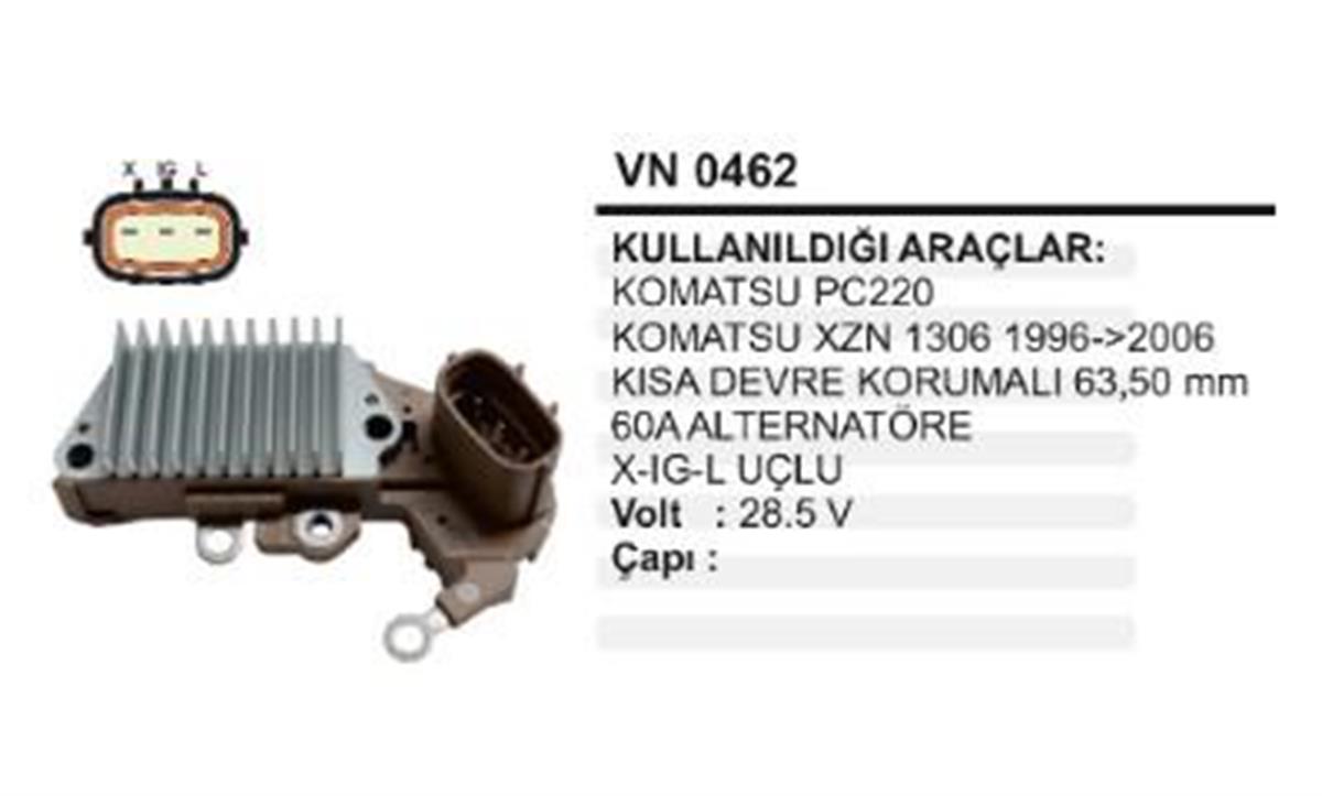 Konjektör 24V Komatsu Pc220 Serisi Kamatsu Pc220 Xzn1306 Yr6568