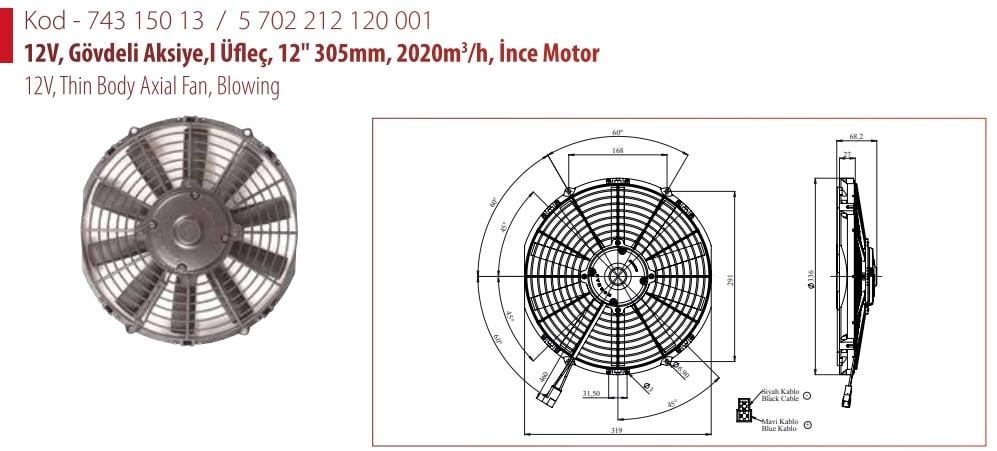 KORMAS5702212120001-Fan Motoru