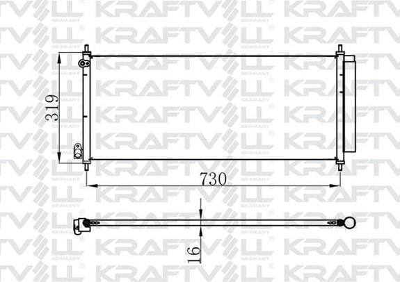 KRAFTVOLL08060009-Klima Radyatörü (Kondansatör)