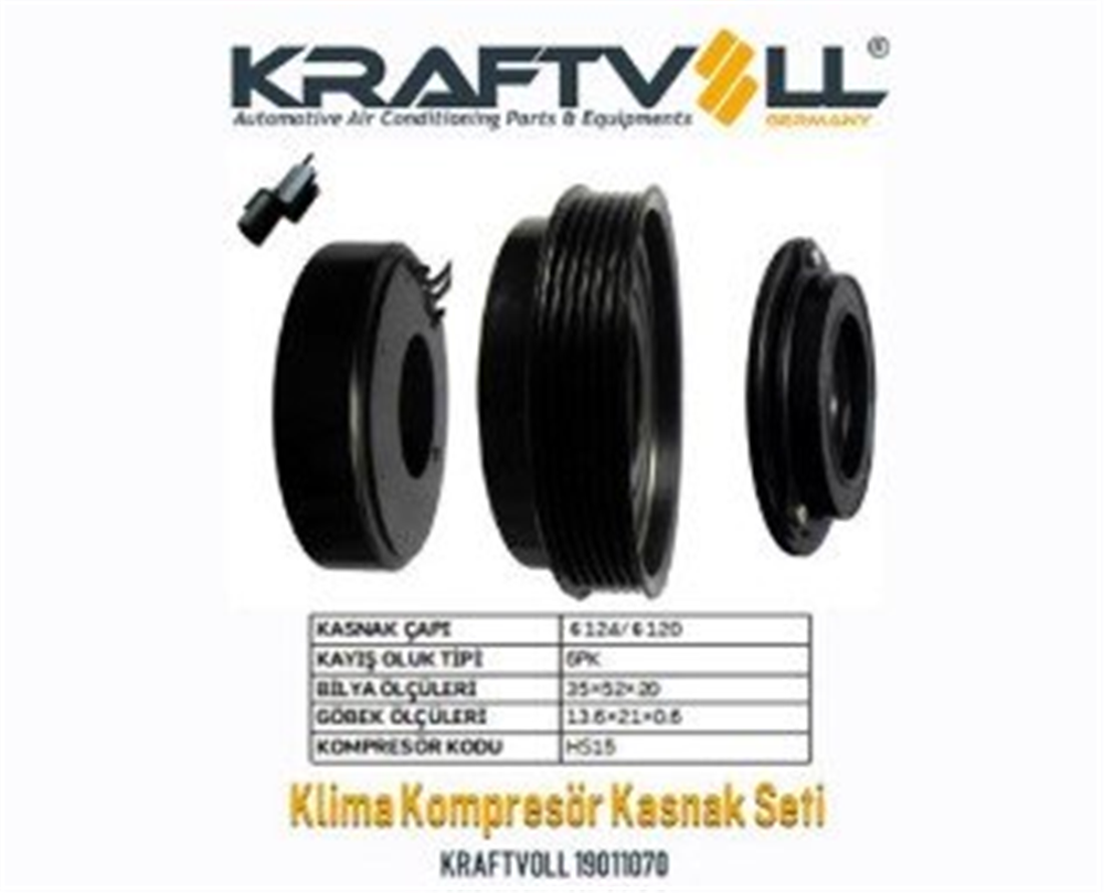 KRAFTVOLL19011070-Klima Kasnak Setleri