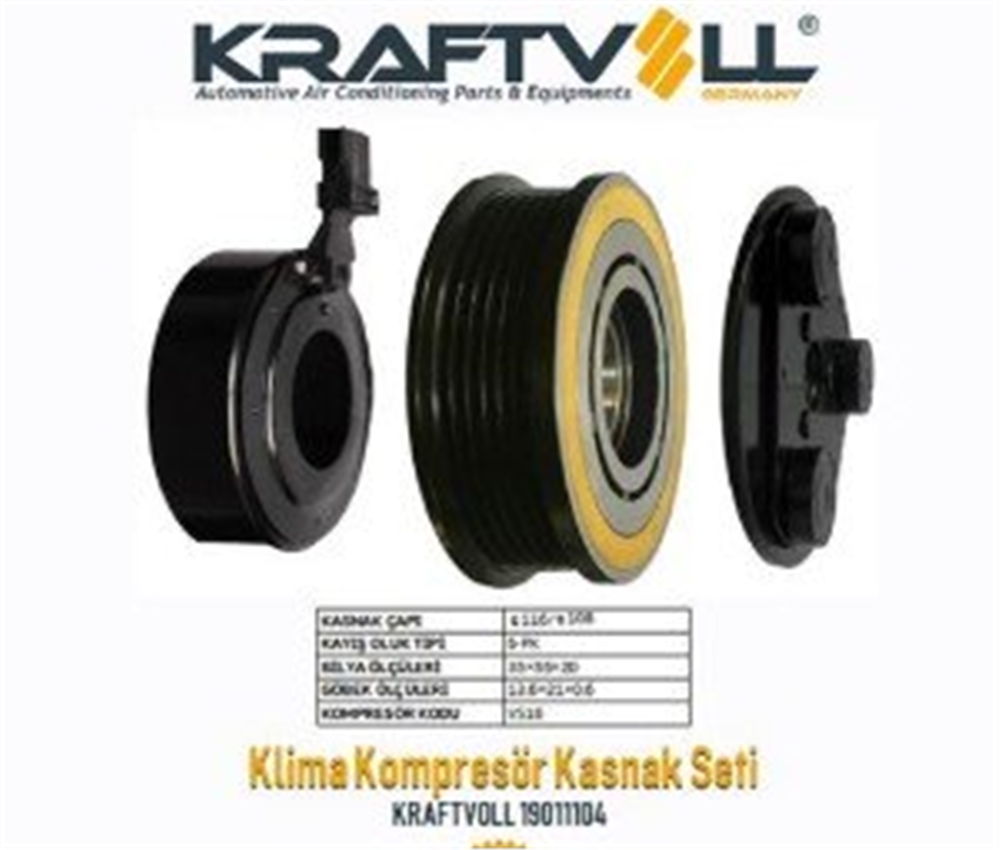 KRAFTVOLL19011104-Klima Kasnak Setleri