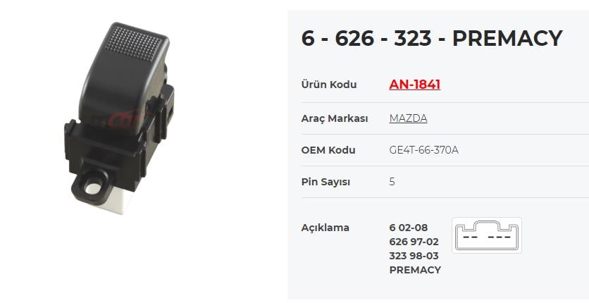 KRAWAN1841-Cam Anahtarları