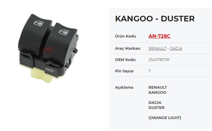 KRAWAN728C-Cam Anahtarları