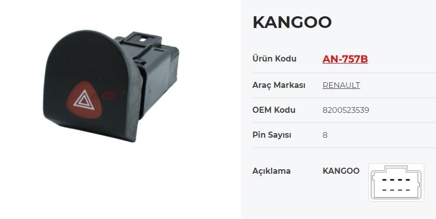 KRAWAN757B-Cam Anahtarları