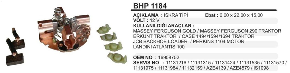 MAHLEMX5KIT-Marş Kömürü ve Kömür Yuvası