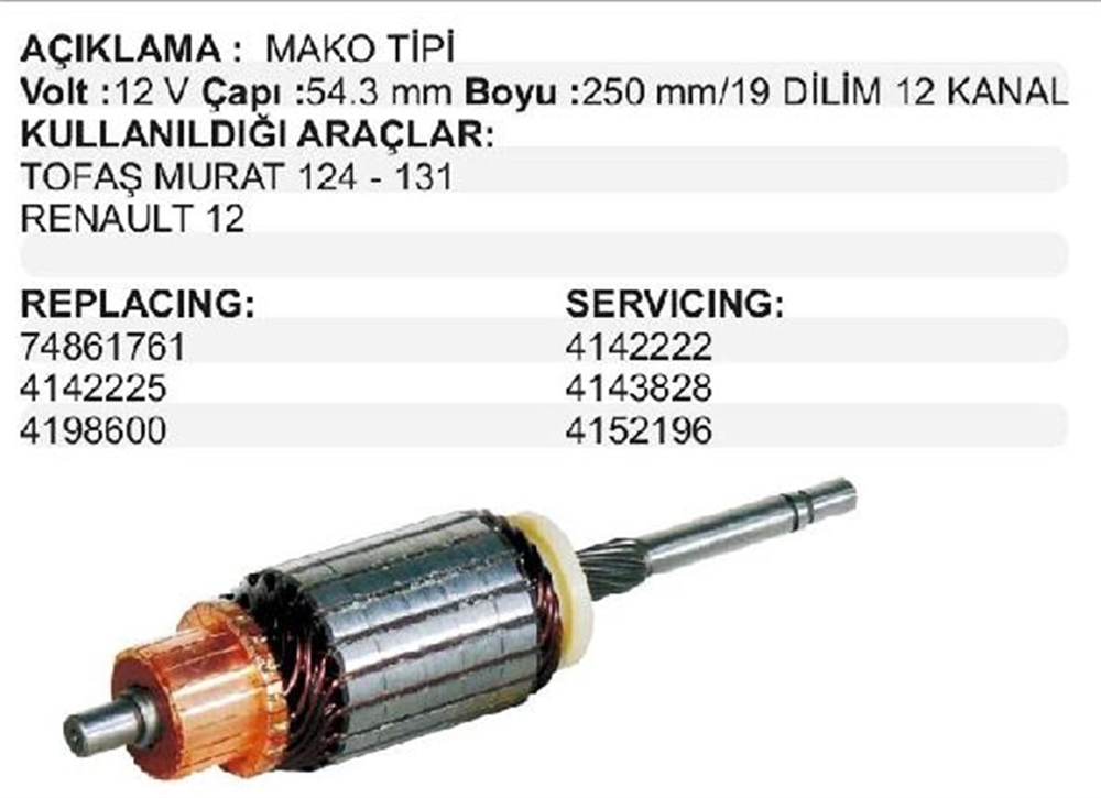 MAKO74861761-Marş Kollektörleri