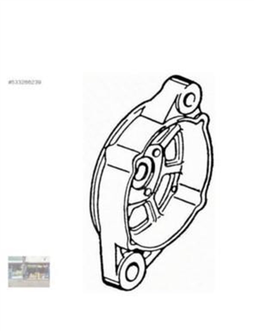 MAKO83602407-Alternatör Ön Kapak