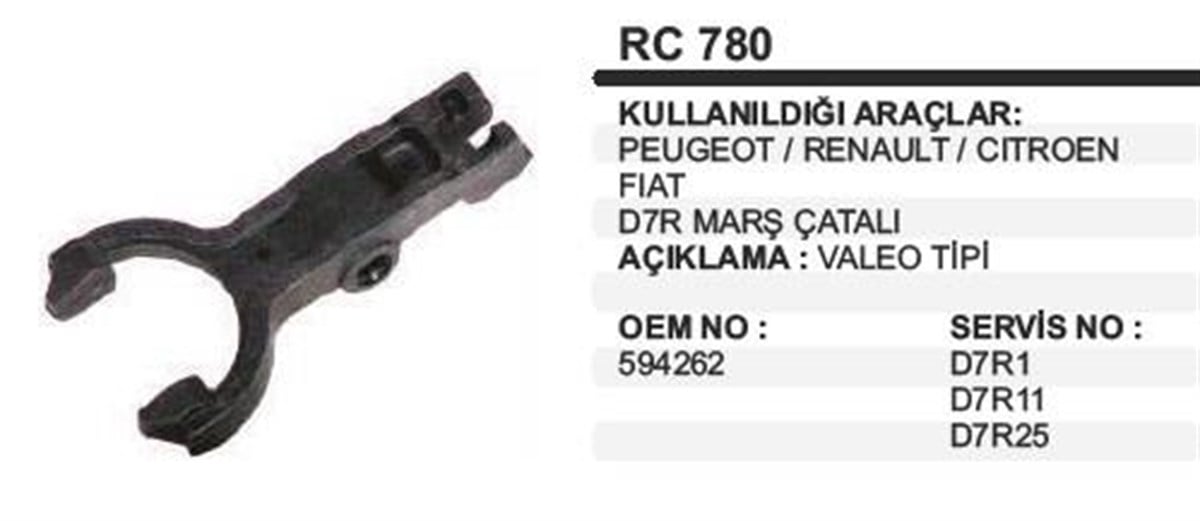 Marş Çatalı Valeo Tip Peugeot Renault Cıtroen D7r