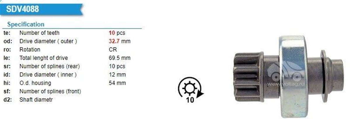 Marş Dislisi 10Diş John Deere 5210 Atlas Copco 3179