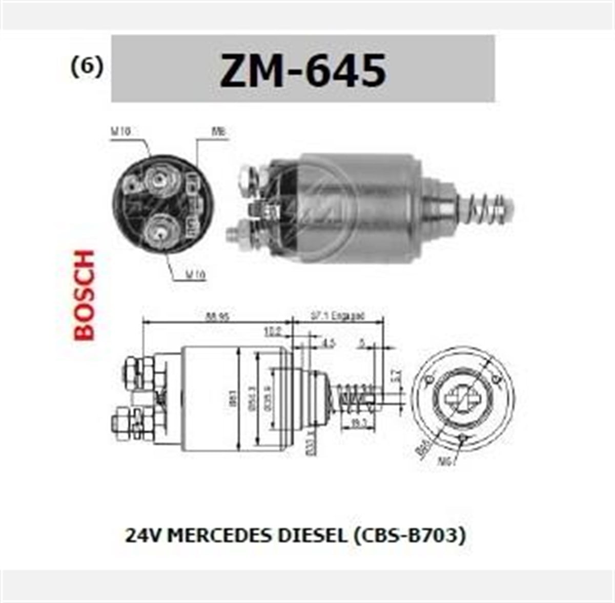 Marş Otomatiği 24V Merc 2521 Unımog Snls2962 Flag 122010 Zm0645 Zm645