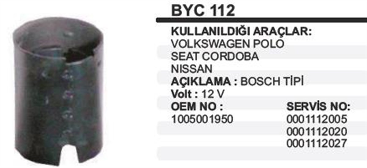 Marş Yastığı 12V Polo Cordoba 74X98 Byc112