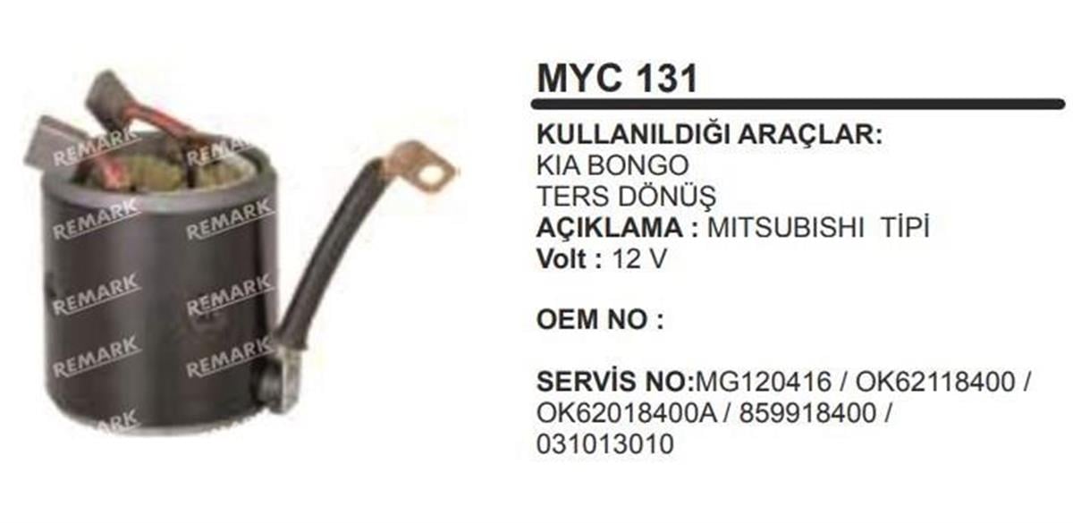 Marş Yastığı Gövdeli 12V Kia Bongo Ters Dönüş
