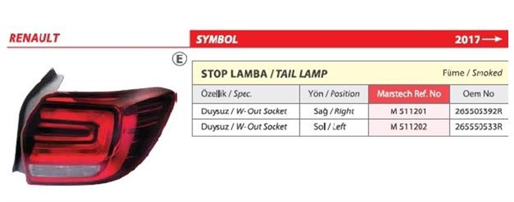 MARS511202-Stop Lambası 