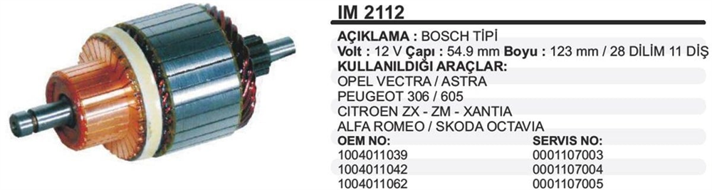 MARTEKIM2112-Marş Kollektörleri