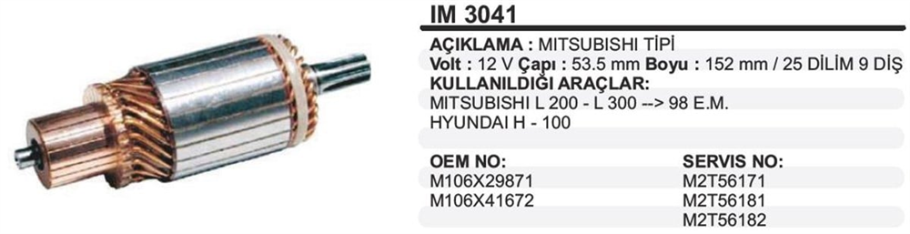 MARTEKIM3041-Marş Kollektörleri