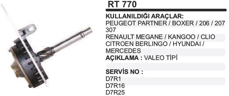 MARTEKRT770-Marş Rediktörü