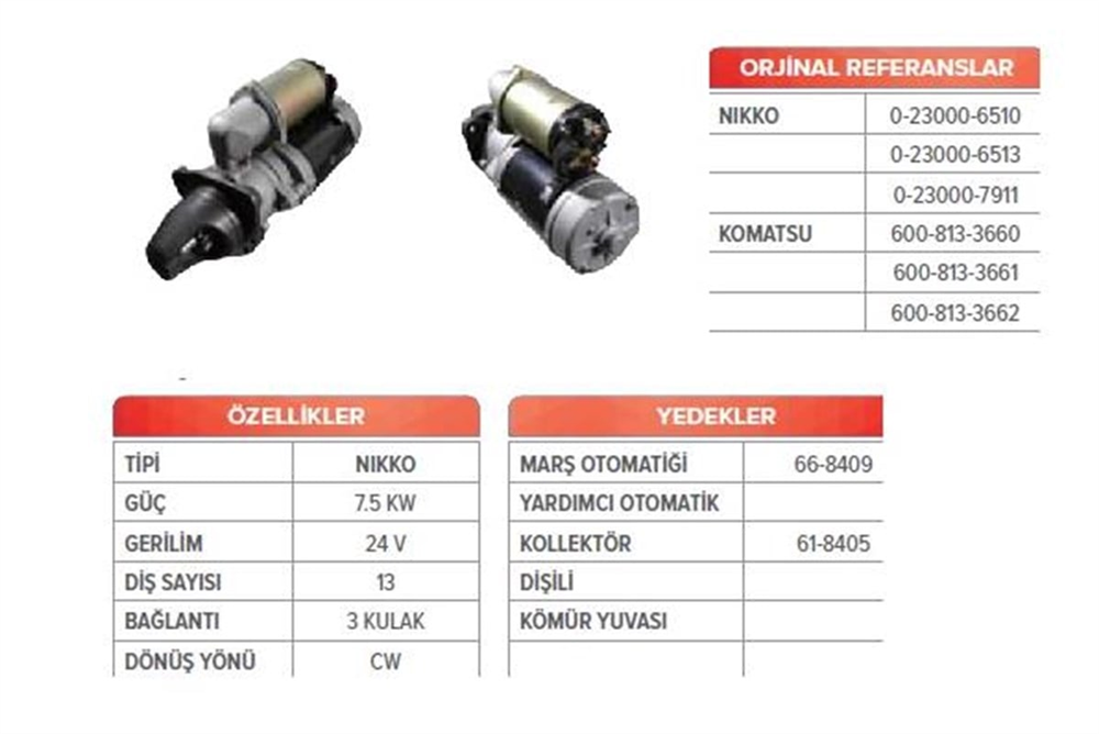 MARTEKSTR18105N-Marş Motoru - Marş Dinamosu