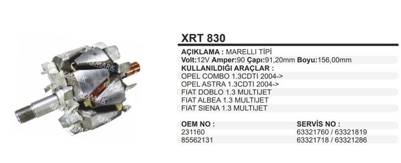 MARTEKXRT830-Rotor