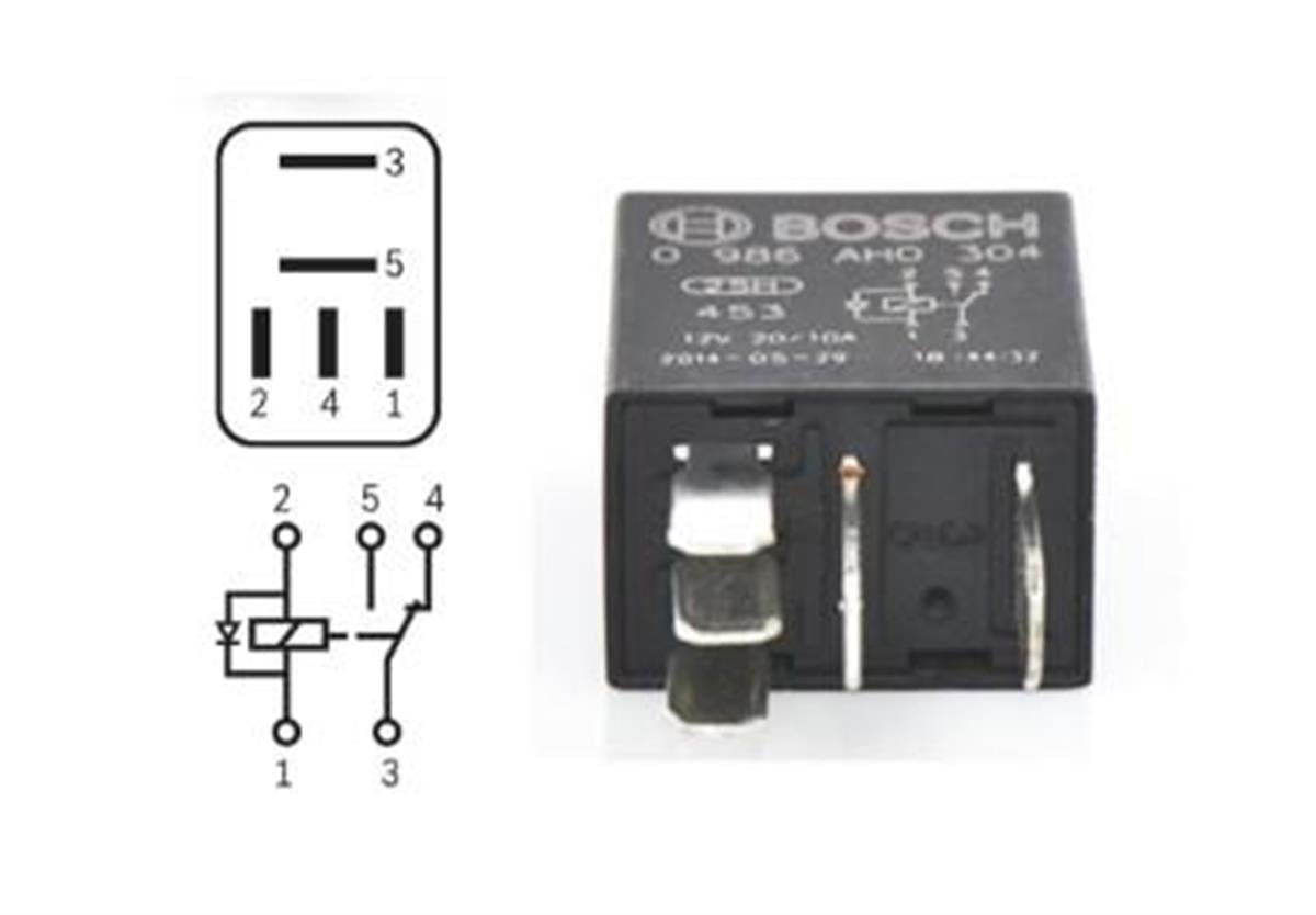 Mikro Röle 24V 4Fişli 10Ah | Bosch 0986Ah0323