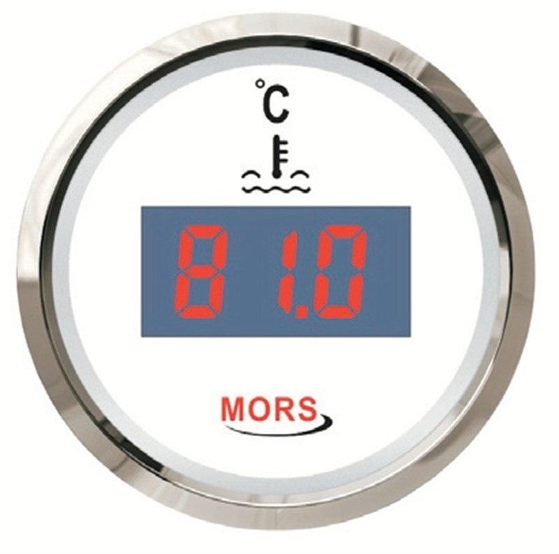 Mors Dijital Hararet Göstergesi 12-24 V Beyaz 55mm