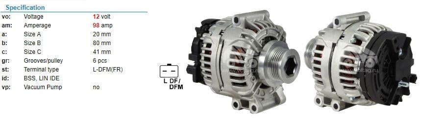 PLUSLINE0124415014-Alternatör Dinamo