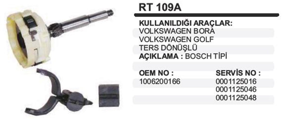 Rediktör Takımı Vw Golf Bora Tersdönüş  Rt109a
