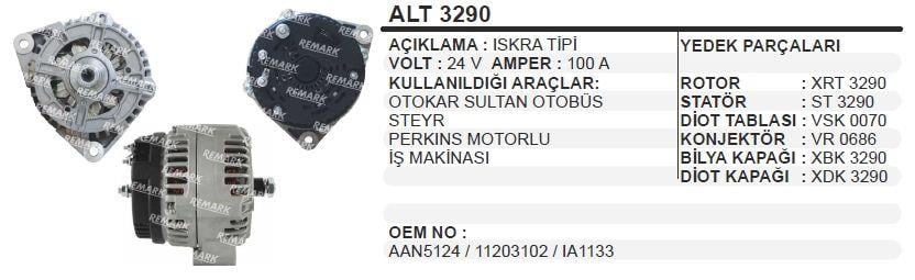 REMARKALT3290-Alternatör Dinamo