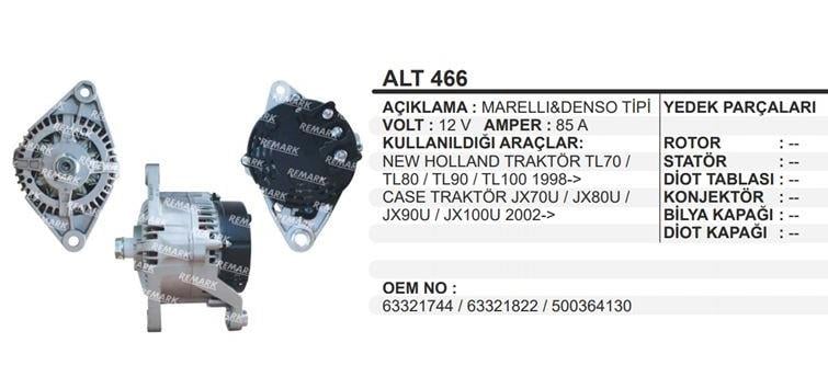 REMARKALT466-Alternatör Dinamo