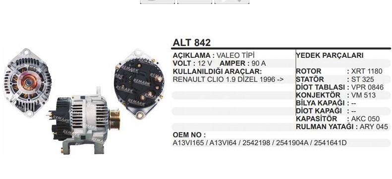REMARKALT842-Alternatör Dinamo