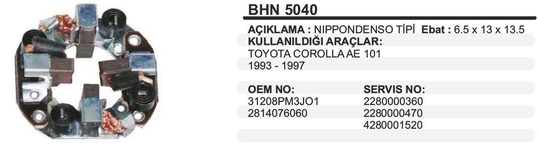 REMARKBHN5040-Marş Kömürü ve Kömür Yuvası